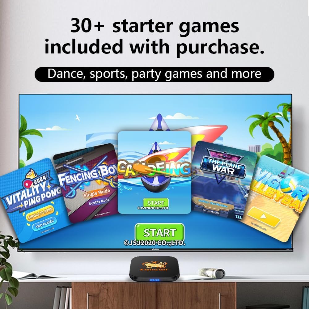 TV Game Console, Plug and Play Video Games for TV Built-in 200, Wireless Gamepad Somatosensory Control, Great for Gifts, Kid & Families Interactive, Gaming Nights, Parties and Playdates