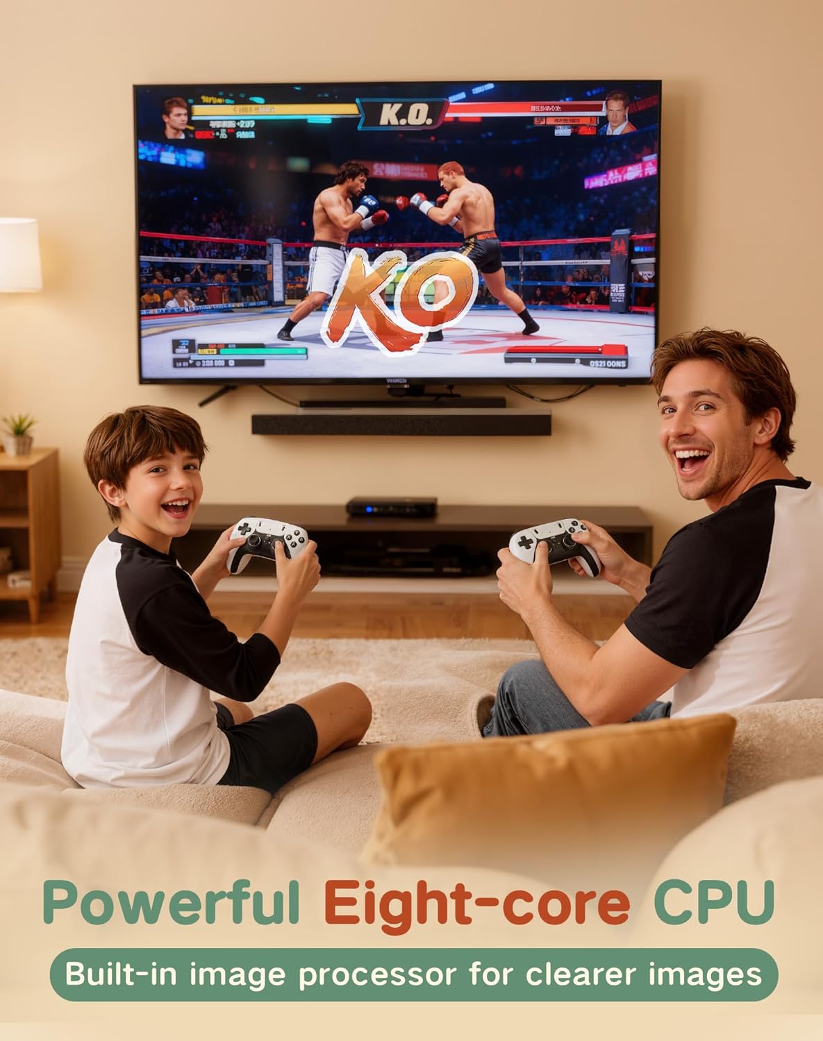 FCHOZY 2026 Upgraded Retro Gaming Console, Nostalgia Game Stick Pro, Classic Video Games with 4K HDMI, 20,000+ Games and 23 Emulators, Upgraded Dual 2.4G Wireless Controllers 64GB