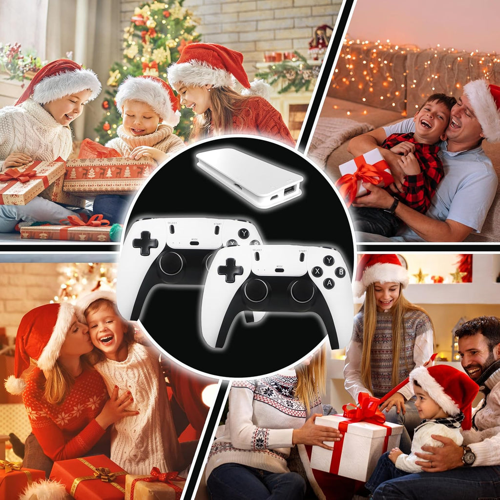 Retro Gaming Console 39,000+ Games, Plug and Play Video Game Console Built-in 28 Classic Emulators, 4K High Definition HDMI Output for TV with Dual Controllers